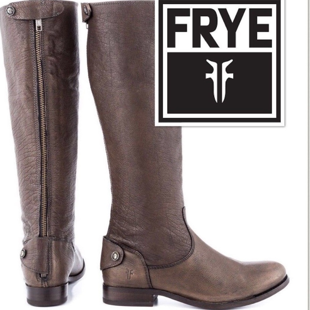 Frye tall brown riding boots 8